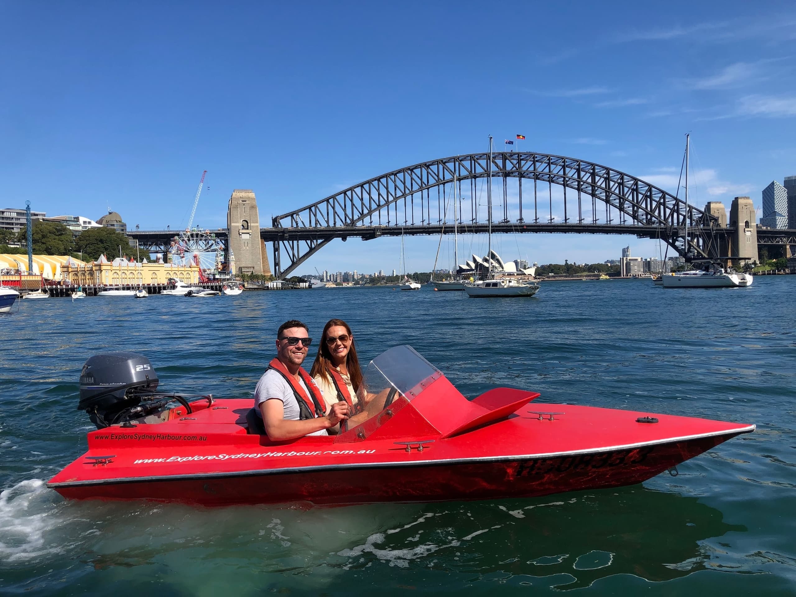 悉尼港 2小时双人自驾自开小红艇精华巡航｜Explore Sydney Harbour 酷炫自驾（英文团） - 图片 2